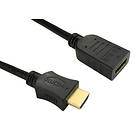 Cables Direct Gold HDMI - HDMI High Speed with Ethernet M-F 2m