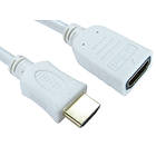 Cables Direct Gold HDMI - HDMI High Speed with Ethernet M-F 3m