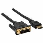 InLine Gold HDMI - DVI-D Single Link 1.5m