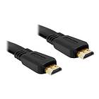 DeLock Flat HDMI - HDMI High Speed with Ethernet 1m