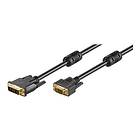 Goobay Ferrite Gold DVI-I Single Link - VGA 10m