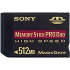 Sony High Speed Memory Stick Pro Duo 512MB