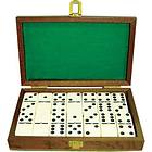 Dominoes Double Six (Mahogany Case)