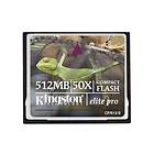 Kingston Elite Pro Compact Flash 512Mo