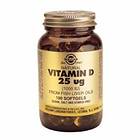 Solgar Vitamiini D3 25mcg 1000IU 100 Kapselit