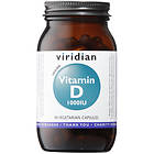 Viridian Vitamin D2 1000IU 90 Capsules