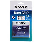 Sony DVD-RW 8cm 2,8Go 2x Pack de 2 Boîtier cristal