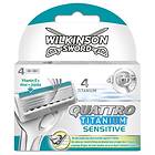 Wilkinson Sword Quattro Titanium Sensitive 8-pack