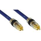 InLine Premium 50 Ohm Coax 1RCA - 1RCA 0.5m