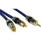 InLine Premium 3.5mm - 2RCA 1m