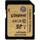 Kingston Ultimate SDXC Class 10 UHS-I U1 90/45MB/s 64GB