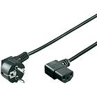 Goobay CEE 7/7 - IEC C13 (2x angled) 1.5m