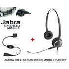 Jabra GN 2100 Micro-Boom Duo On-ear Headset