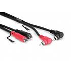 Hosa CRA 2RCA - 2RCA (angled) 1m