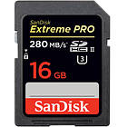 SanDisk Extreme Pro SDHC Class 10 UHS-II U3 280MB/s 16GB