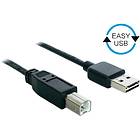 DeLock Easy-USB USB A - USB B 2.0 2m