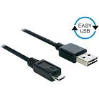 DeLock Easy-USB USB A - USB Micro-B 2.0 (reversible) 3m