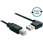 DeLock Easy-USB USB A (angled) - USB B 2.0 5m