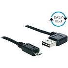 DeLock Easy-USB USB A (angled) - USB Micro-B 2.0 3m