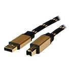 Roline Gold USB A - USB B 2.0 1,8m