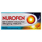 Nurofen Day & Night Cold and Flu 200mg/5mg 16 Tablets