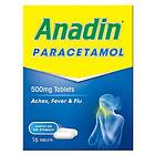 Anadin Paracetamol 500mg 16 Tablets