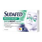Sudafed Mucus Relief Day & Night 500mg 16 Capsules