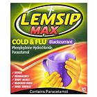 Lemsip Cold & Flu Blackcurrant Pulver 10pcs