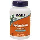 Now Foods Selenium 100mcg 250 Tabletter