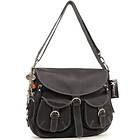 Catwalk Collection Handbags Big Leather CrossBody Bag Courier