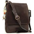 Catwalk Collection Handbags City A4 Messenger Work Bag Leather