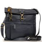 Catwalk Collection Handbags Leather CrossBody Bag Dispatch Dark