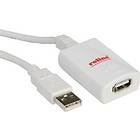 Roline Active USB A - USB A M-F 2.0 5m