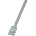 LogiLink Flat SlimLine U/UTP Cat6 RJ45 - RJ45 10m