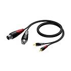 Procab Classic MC104 2XLR - 2RCA F-M 1.5m