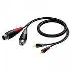 Procab Classic MC104 2XLR - 2RCA F-M 3m