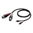 Procab Classic SIG44 2XLR - 2RCA 1.5m