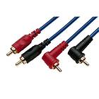 Monacor 2RCA - 2RCA (angled) 0,8m