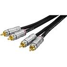 Monacor Professional 50 Ohm 2RCA - 2RCA 1,5m