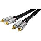 Monacor Professional 50 Ohm 2RCA - 2RCA 5m