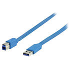 Valueline Flat CCA USB A - USB B 3.0 2m