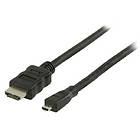 Valueline HDMI - HDMI Micro Haute vitesse avec Ethernet 1,5m