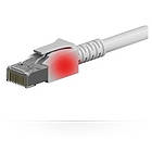 MicroConnect VC45 LED S/FTP Cat6a RJ45 - RJ45 1m