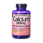 Holland & Barrett Calcium 200mg with Vitamiini D3 250IU 200 Tabletit