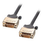 Lindy Premium Triple Shielded Gold DVI-D - DVI-D Dual Link 1m