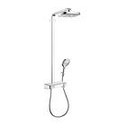 Hansgrohe Raindance Select Push Showerpipe 27126400 (Hvit/Krom)