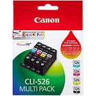 Canon CLI-526C/M/Y/BK (Cyan/Magenta/Jaune/Noir)