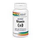 Solaray Vitamiini C & D 60 Kapselit