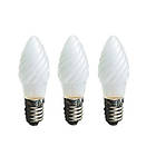 Star Trading Candle Bulb Frosted Twisted E10 12V 3W 3-pack (Dimbar)