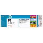 HP 91 (Lys grå) 3-pack